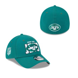 Men's New York Jets Gotham Green 2023 NFL Draft 39THIRTY Flex Hat
