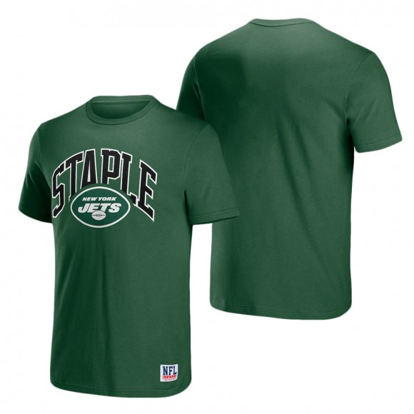 Men's New York Jets NFL x Staple Green Logo Lockup T-Shirt