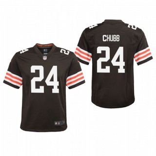 Youth Cleveland Browns Nick Chubb Game Jersey - Brown