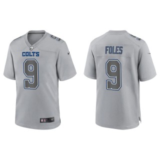 Nick Foles Men's Indianapolis Colts Gray Atmosphere Fashion Game Jersey