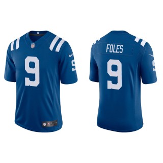 Men's Indianapolis Colts Nick Foles Royal Vapor Limited Jersey
