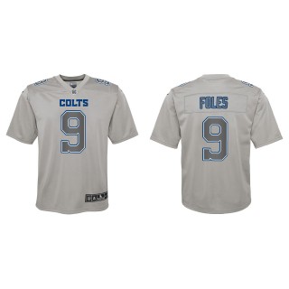 Nick Foles Youth Indianapolis Colts Gray Atmosphere Game Jersey