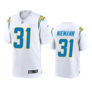 Los Angeles Chargers Nick Niemann White Game Jersey