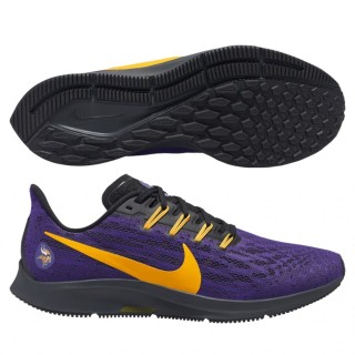 Unisex Nike Air Zoom Pegasus 36 Minnesota Vikings Purple Gold Running Shoes