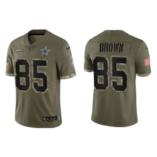 Noah Brown Dallas Cowboys Olive 2022 Salute To Service Limited Jersey
