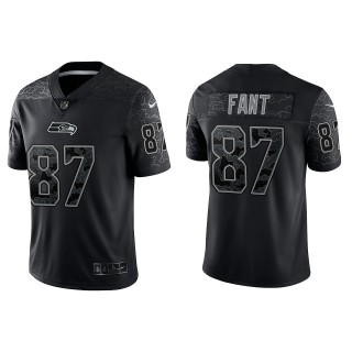 Noah Fant Seattle Seahawks Black Reflective Limited Jersey