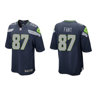 Men's Seattle Seahawks Noah Fant College Navy Game Jersey