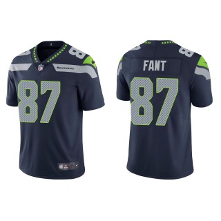 Men's Seattle Seahawks Noah Fant Navy Vapor Limited Jersey