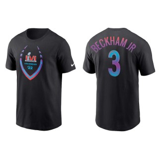Odell Beckham Jr. Los Angeles Rams Black Super Bowl LVI T-Shirt