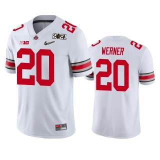 Ohio State Buckeyes Pete Werner White 2021 National Championship Jersey