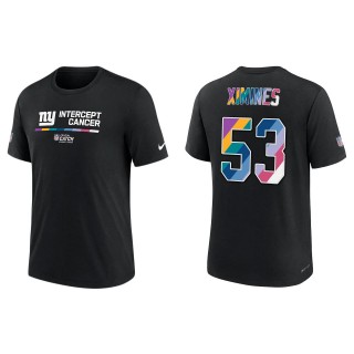 Oshane Ximines New York Giants Black 2022 NFL Crucial Catch Performance T-Shirt