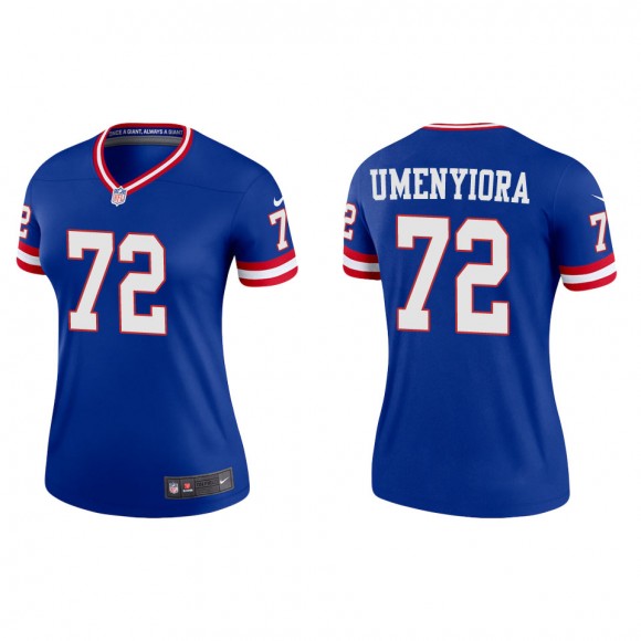 Osi Umenyiora Women's New York Giants Royal Classic Legend Jersey