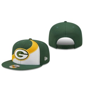 Green Bay Packers White Green Wave Snapback Hat