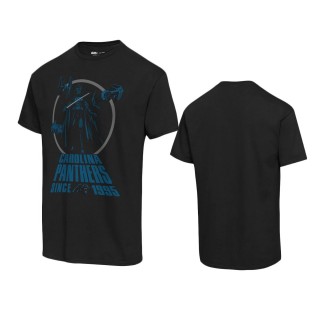 Carolina Panthers Black Disney Star Wars Empire Title Crawl T-Shirt
