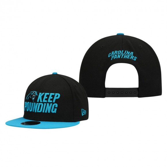 Carolina Panthers Black Keep Pounding 9FIFTY Snapback Hat