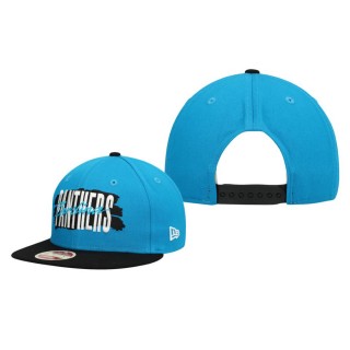 Carolina Panthers Blue Heritage Wordmark 9FIFTY Snapback Hat