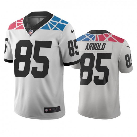 Carolina Panthers Dan Arnold White City Edition Vapor Limited Jersey