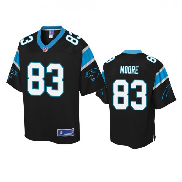 Carolina Panthers David Moore Black Pro Line Jersey - Men's