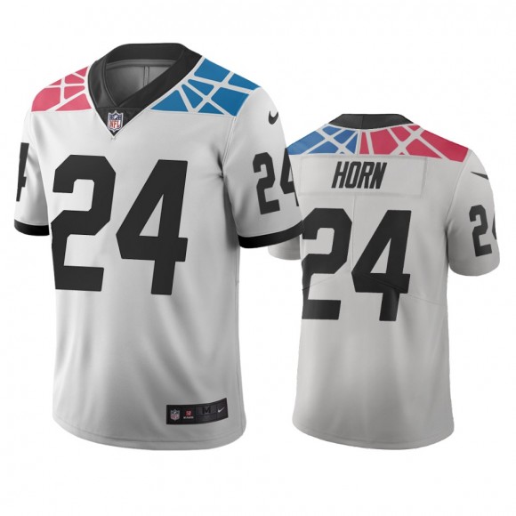 Carolina Panthers Jaycee Horn White City Edition Vapor Limited Jersey