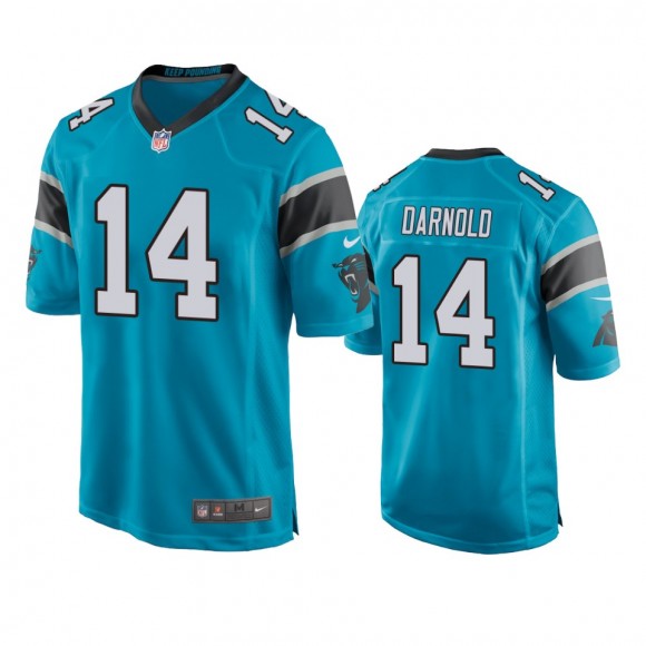 Carolina Panthers Sam Darnold Blue Game Jersey