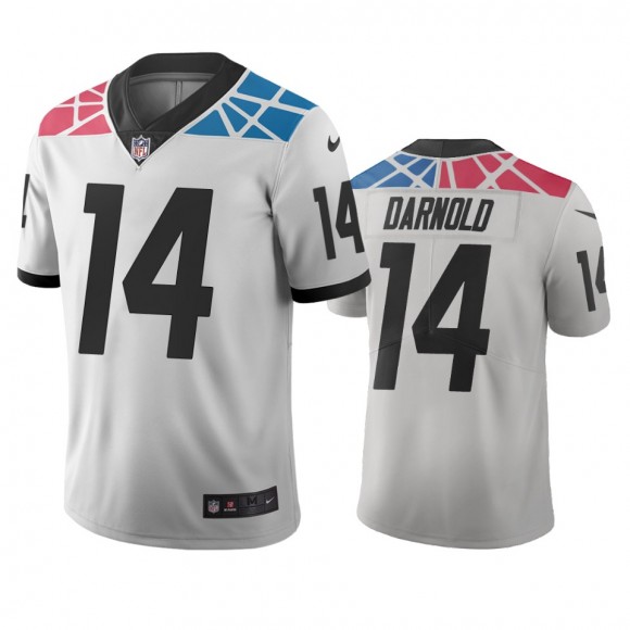 Carolina Panthers Sam Darnold White City Edition Vapor Limited Jersey