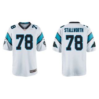 Youth Taylor Stallworth Panthers White Game Jersey