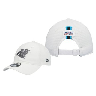 Carolina Panthers White Team Core Classic 9TWENTY Adjustable Hat