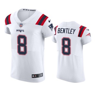 New England Patriots Ja'Whaun Bentley White Vapor Elite Jersey - Men's