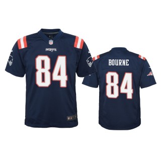 New England Patriots Kendrick Bourne Navy Color Rush Game Jersey