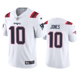 New England Patriots Mac Jones White 2021 NFL Draft Vapor Limited Jersey