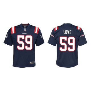Youth Vederian Lowe Patriots Navy Game Jersey