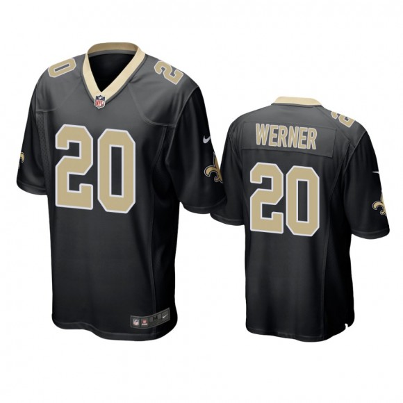 New Orleans Saints Pete Werner Black Game Jersey