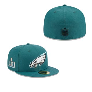 Philadelphia Eagles Midnight Green Main Patch Fitted Hat