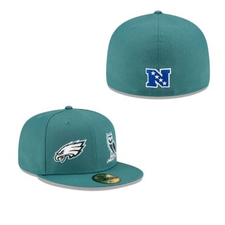 Philadelphia Eagles Midnight Green OVO x NFL 59FIFTY Fitted Hat