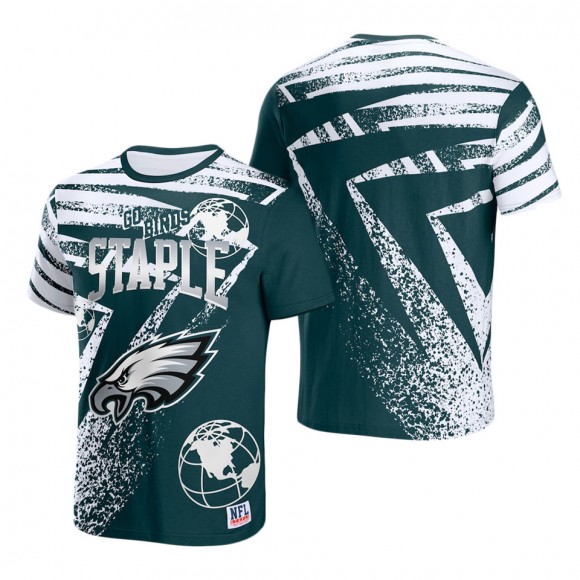 Men's Philadelphia Eagles NFL x Staple Green All Over Print T-Shirt