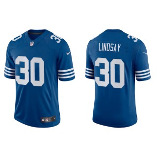 Men's Indianapolis Colts Phillip Lindsay Royal Alternate Vapor Limited Jersey