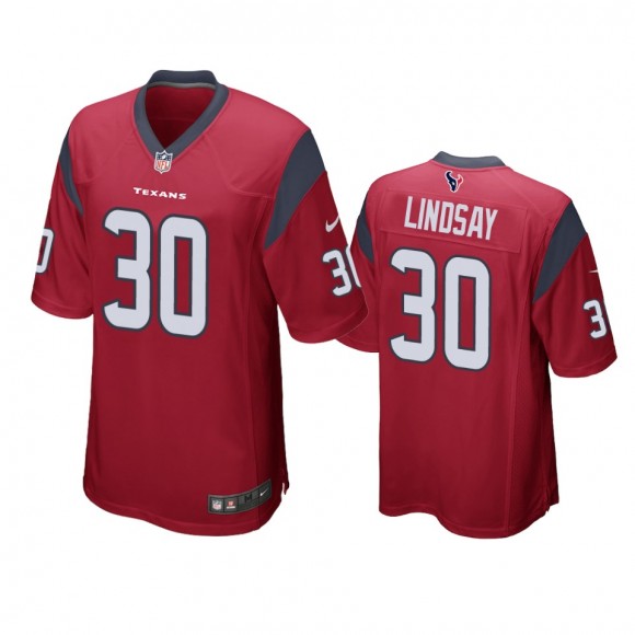 Houston Texans Phillip Lindsay Red Game Jersey