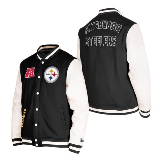 Pittsburgh Steelers Black Third Down Varsity Full-Snap Jacket
