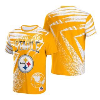 Men's Pittsburgh Steelers NFL x Staple Gold All Over Print T-Shirt