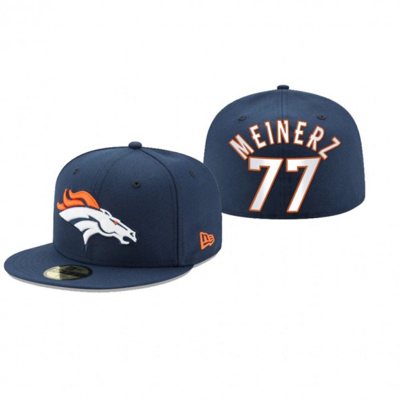 Denver Broncos Quinn Meinerz Navy Omaha 59FIFTY Fitted Hat