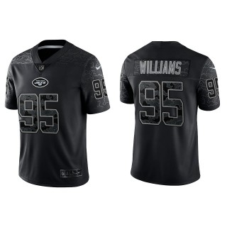 Quinnen Williams New York Jets Black Reflective Limited Jersey