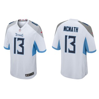 Men's Tennessee Titans Racey McMath White Game Jersey