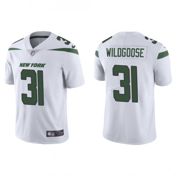 Men's New York Jets Rachad Wildgoose White Vapor Limited Jersey
