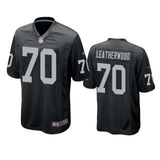 Las Vegas Raiders Alex Leatherwood Black 2021 NFL Draft Game Jersey