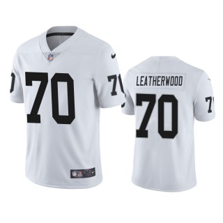 Las Vegas Raiders Alex Leatherwood White 2021 NFL Draft Vapor Limited Jersey