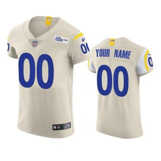 Los Angeles Rams Custom Cream Vapor Elite Jersey - Men's