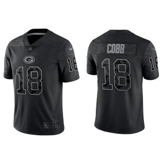 Randall Cobb Green Bay Packers Black Reflective Limited Jersey