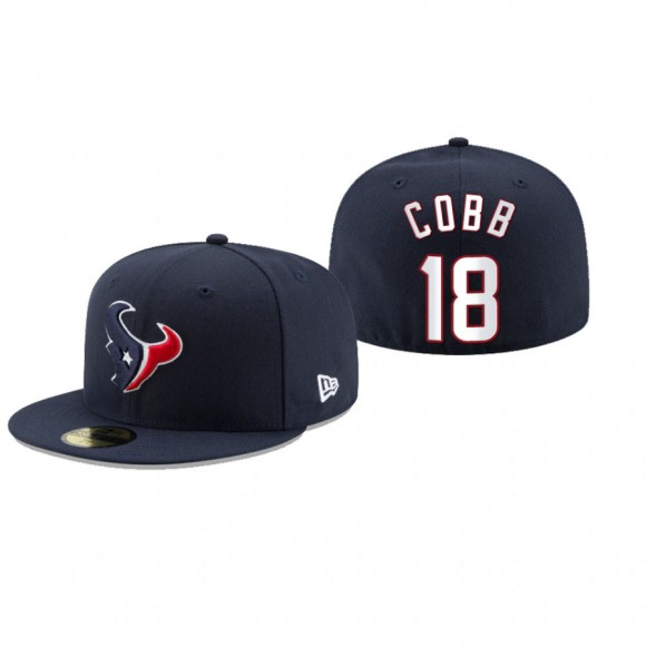 Houston Texans Randall Cobb Navy Omaha 59FIFTY Fitted Hat
