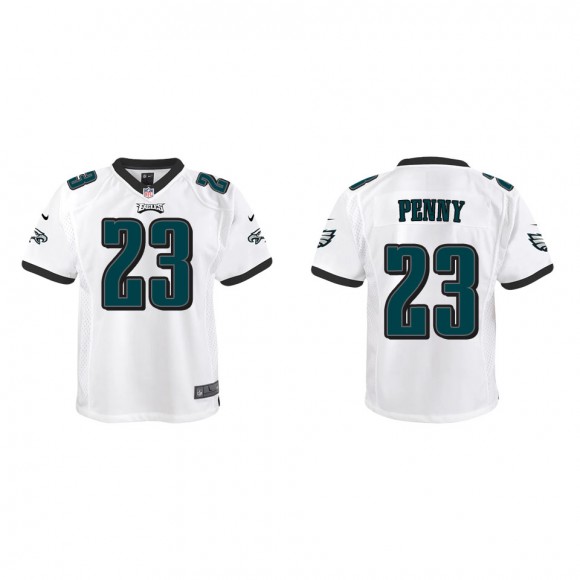 Youth Eagles Rashaad Penny White Game Jersey