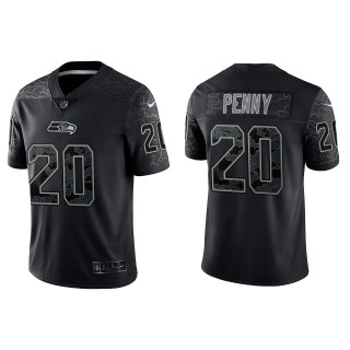 Rashaad Penny Seattle Seahawks Black Reflective Limited Jersey